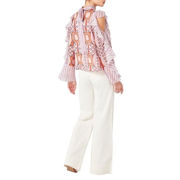 Temperley London 100% silk Etoile Printed Blouse size US6(UK10) - Picture 2 of 12